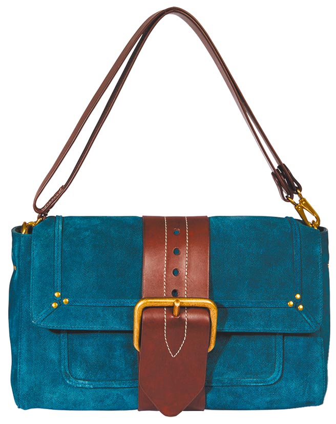 Jerome Dreyfuss Germain包款融入法式70与柔软意象，3万7800元。（Jerome Dreyfuss提供）