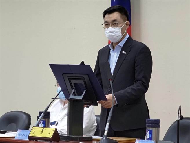 江啟臣。(黃福其攝)