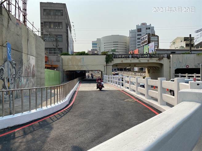 民族路（四维）地下道即日起开放通行。（台南市交通局提供／曹婷婷台南传真）