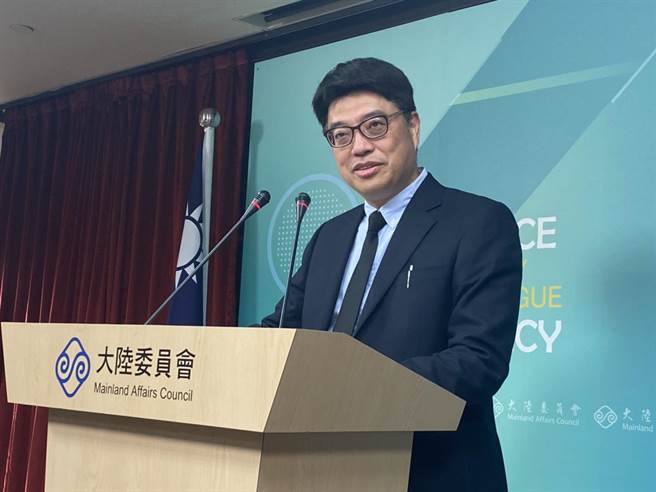 陆委会副主委邱垂正。（林至柔摄）