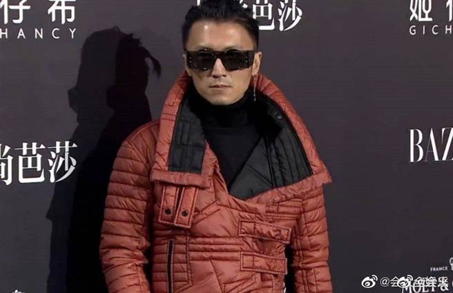 谢霆锋今晚以羽绒衣造型现身红毯。(取自微博)