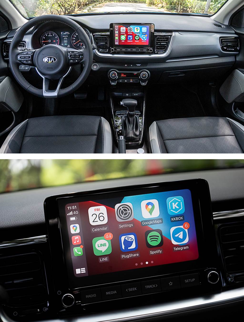 Stonic趁本次改款之際，在中控螢幕尺寸變更為八吋配置外；也將無線手機聯網系統（Apple CarPlay / Andriod Auto）列為標配，倘若將Qi無線充電也納入標準配置，整體的數位化完整度會更高。