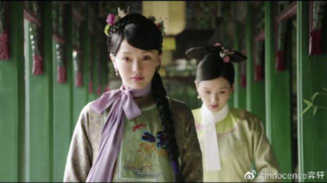 周迅在《如懿傳》以少女扮相登場。（圖／取材自微博）