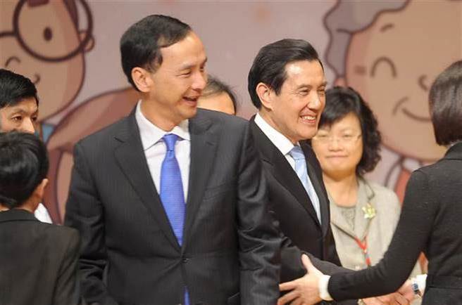 前總統馬英九（右）、新北市前市長朱立倫（左）。（圖／中時資料照片）