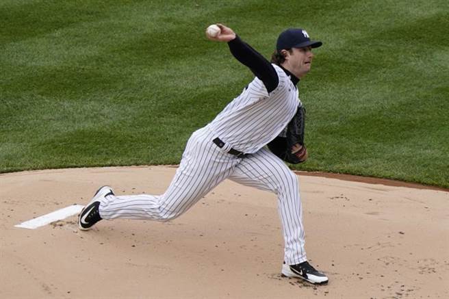 洋基投手寇尔在开幕战先发。（美联社）