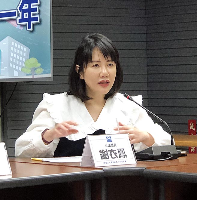 立委谢衣凤认为，蔡政府幼教政策重视准公共化幼儿园的数量，但却忽略幼儿教育的品质。(李侑珊摄)