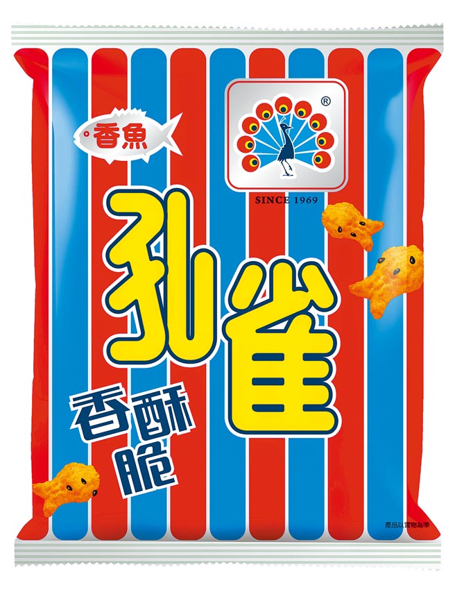 全家孔雀香酥脆香鱼口味復刻版。（全家提供）