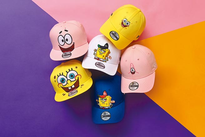 「New Era×海綿寶寶」系列，童帽1080元起。（New Era提供）