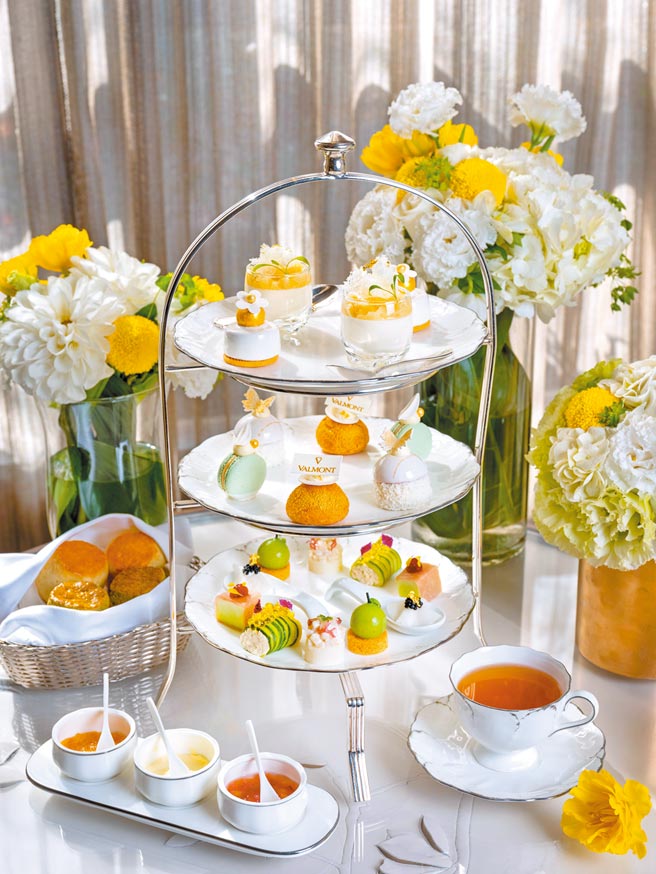 一系列精致美点融合品牌天然保养成分如苹果、茉莉花等，幻化成甜蜜的梦幻逸品。（台北文华东方酒店提供）