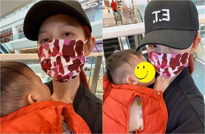 蔡少芬曬育兒照，卻被網指眼冒血絲、有疲態。（圖／取材自蔡少芬微博）