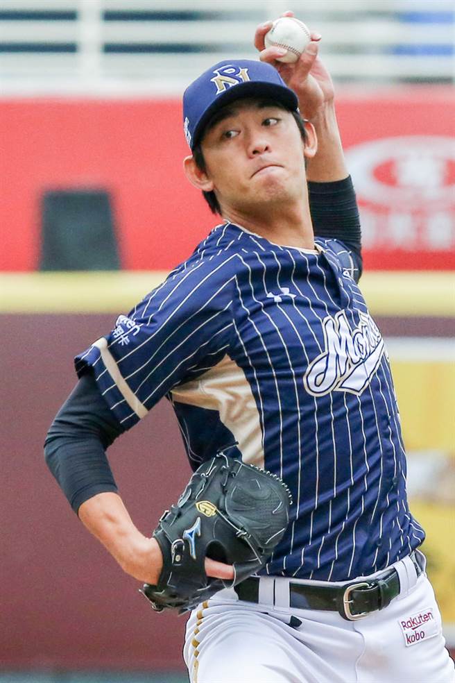 王溢正今天先发6.1局失4分只有1分自责分，吞下本季第2败。（陈麒全摄）