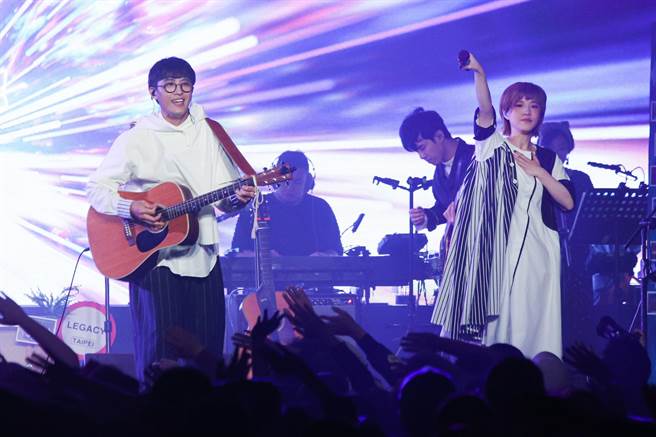 棉花糖休团8年今復出开唱。（吴松翰摄）