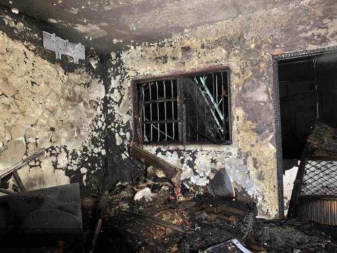 潮州镇发生住宅火警，55岁男性命丧火窟。(屏县消防局提供)