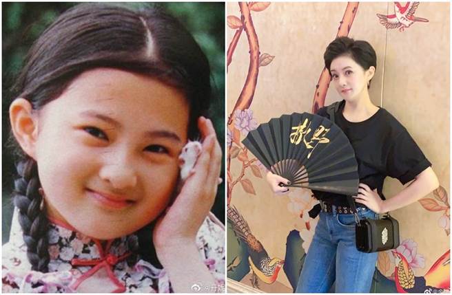 金铭8岁就以琼瑶剧《婉君》饰演小婉君一炮而红。（图／取材自微博）