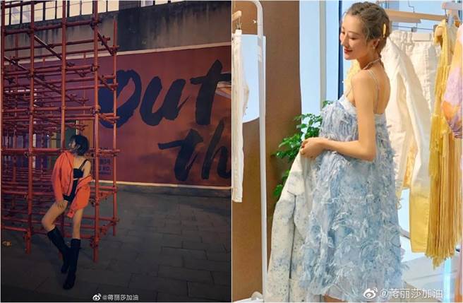 天生麗質的蔣麗莎看起來就像個少女。（圖／取材自蔣麗莎加油微博）