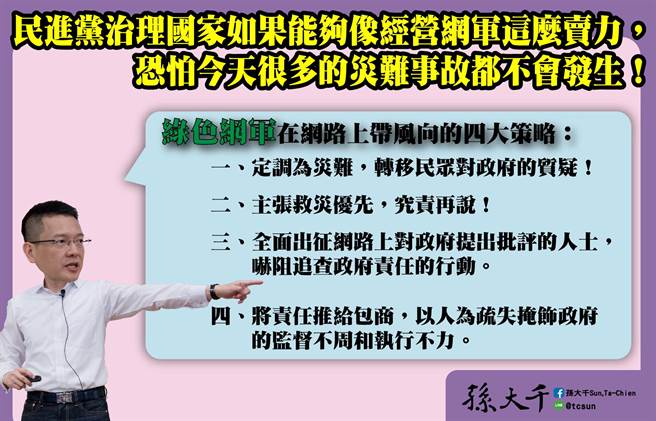 孫大千臉書發文。(摘自孫大千臉書)