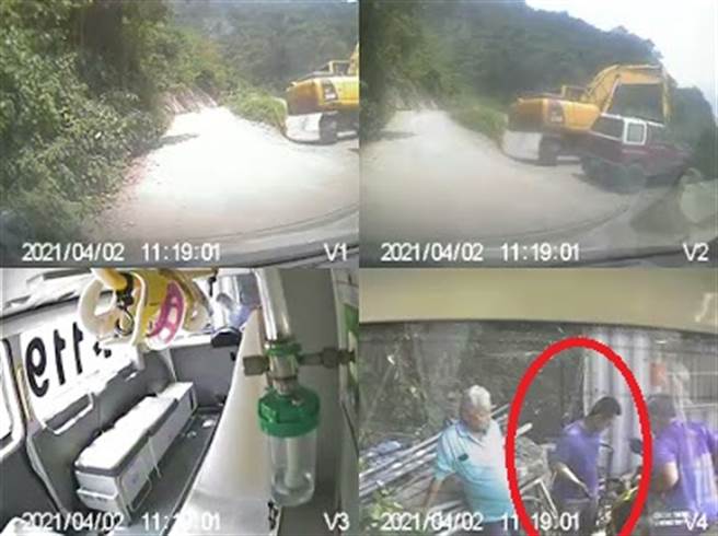 影片曝光再拆穿李義祥 意外發生後冷眼旁觀玩手機聊天(圖/記者爆料網提供)