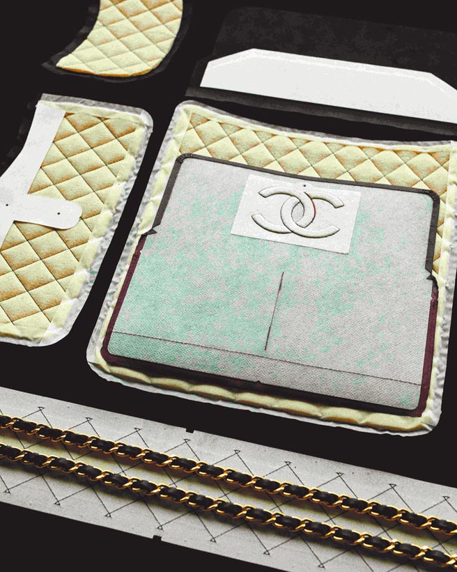 CHANEL始終堅持細節成就美感，在這工藝圖上可見一斑。（CHANEL提供）