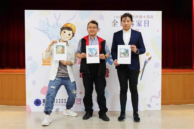 「畫出你的天穿日」前三名優秀作品。。（新北市客家局提供）