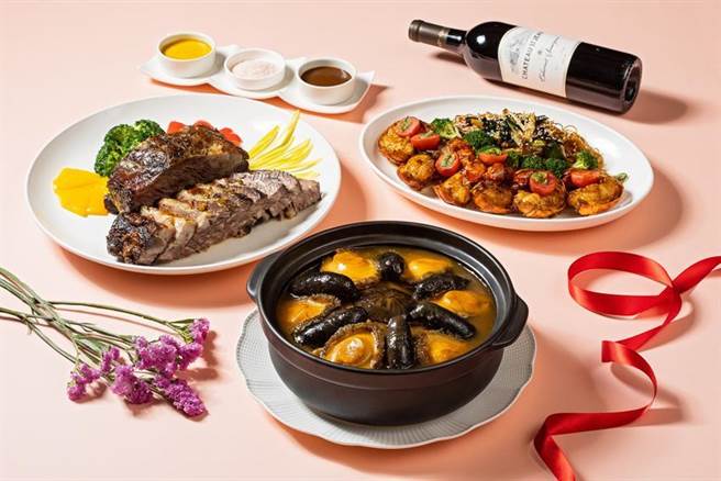 （抢母亲节餐饮商机，国宾饭店推出融合川粤经典的「母亲节外带套餐」，图为国宾粤菜厅外带餐点。图／国宾饭店提供）