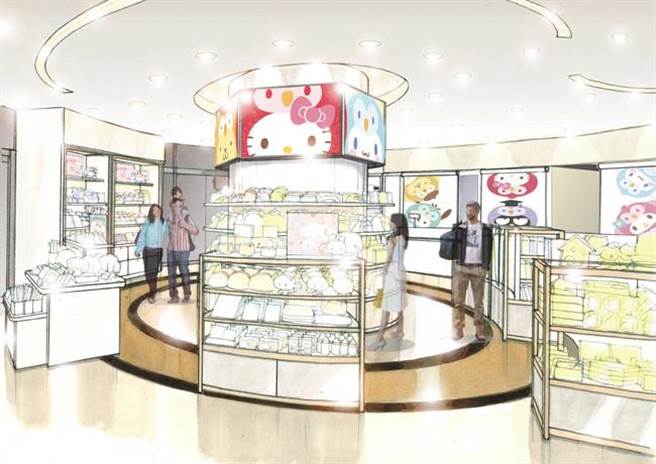 东武百货店池袋本店三丽鸥专区大规模改装。（三丽鸥提供）