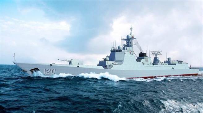 成都舰是052D型驱逐舰，在055型服役前，052D是中共海军舰艇中火力最强的驱逐舰。（图／网路）