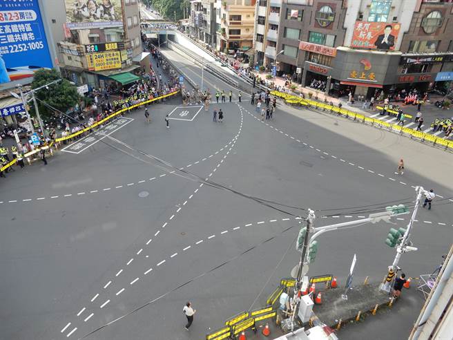 大甲媽起駕掀轟動， 彰化縣警局規劃道路封閉管制。（彰化縣警察局提供／吳敏菁彰化傳真）