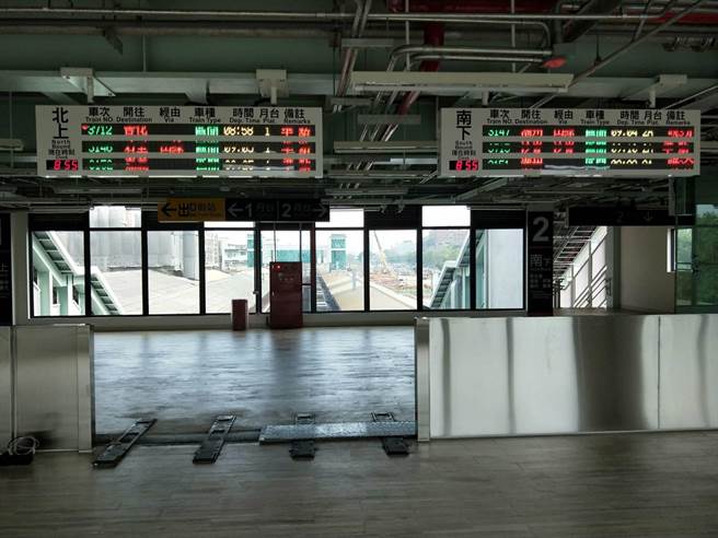 台南火车站临时后站8日正式启用。（台南火车站提供／曹婷婷台南传真）