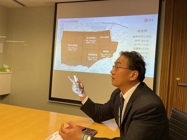 （仲量联行7日公布2021年第1季商用不动产市场季报，由董事总经理赵正义主持。图∕蔡惠芳）