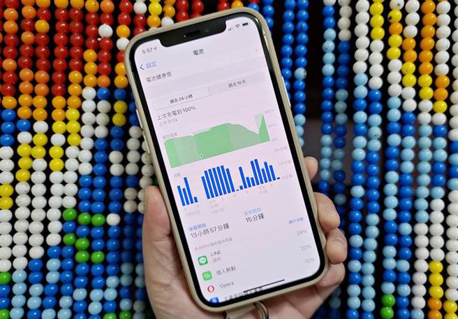苹果新专利，可让电池电量的管理更有效率。（黄慧雯摄）
