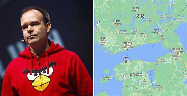 「憤怒鳥之父」彼得·維斯特巴卡，想要尋找中國大陸來興建芬蘭灣海底隧道。(圖/路透社、google map)