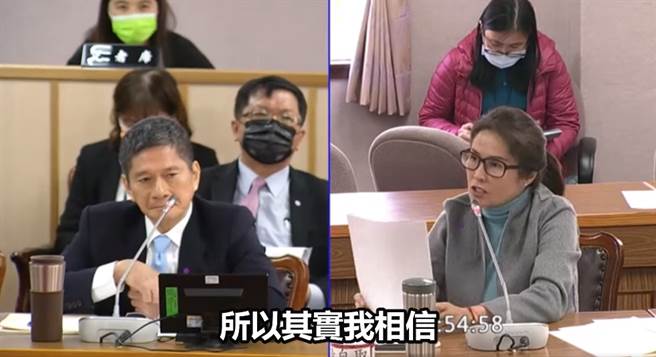 无党籍立委高金素梅（右）、文化部部长李永得（左）。（图／翻摄自高金素梅脸书）
