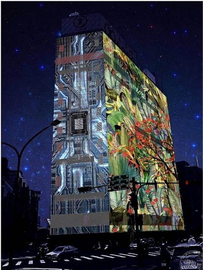 站前客运大楼投影模拟效果图