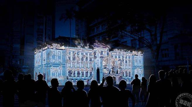 新竹市美术馆光雕投影模拟效果图