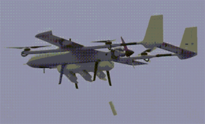 中天飞龙智慧科技3月20日在中国大陆西部机场成功试飞了无人机航母。（中天飞龙智慧科技）