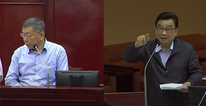 台北市长柯文哲8日赴议会施政报告。（摘自柯P直播）