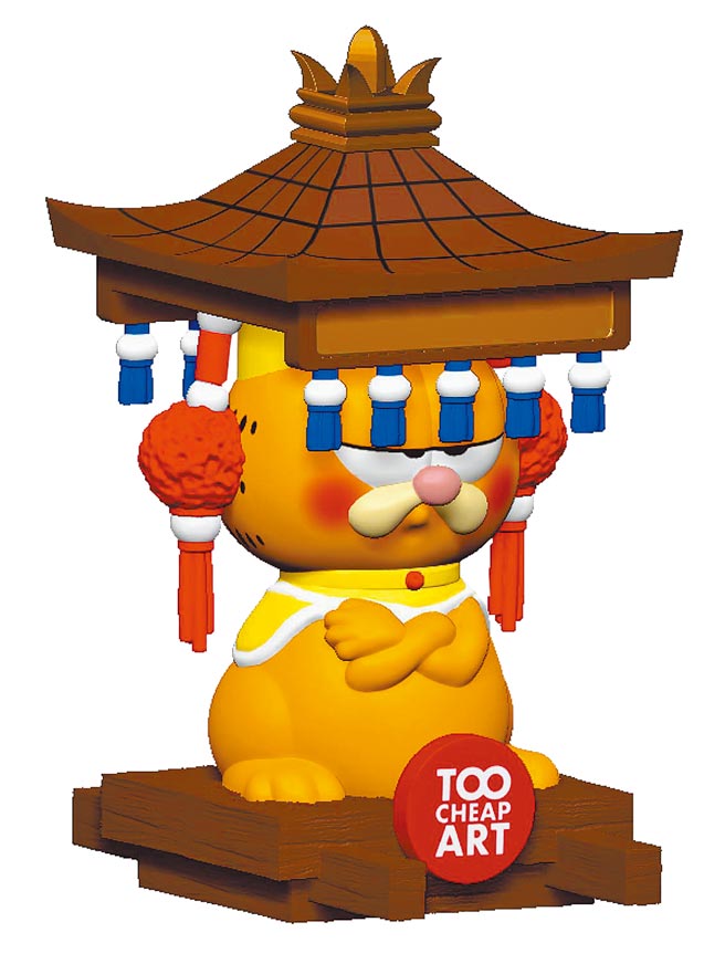 全家推出「祈喵热」加菲猫集点公仔。（全家提供）