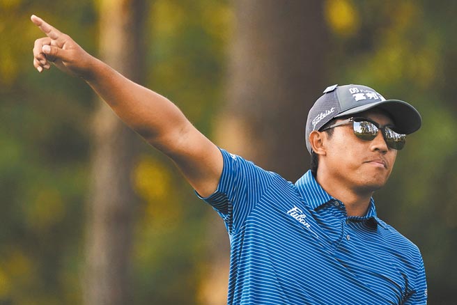 潘政琮去年首闯美国公开赛就打出并列第7的佳绩，今年重回奥古斯都球场，则设定挤入前20名的目标。（美联社）