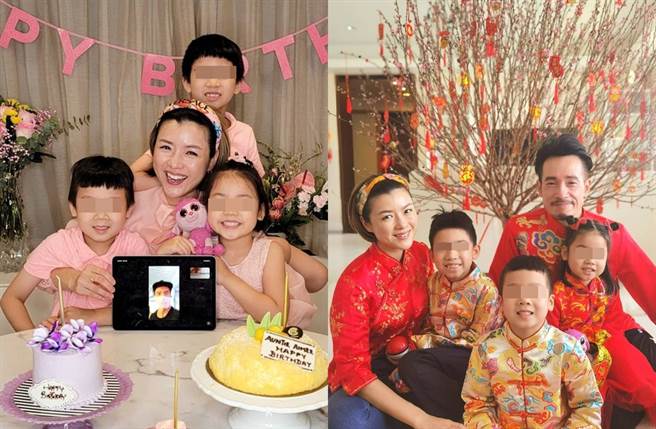 陳茵媺和陳豪育有2子1女。（圖／翻攝自aimeechan_official IG）