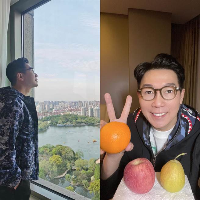 品冠上月赴大陸工作，日前剛結束14天隔離，開心說：「終於出關了！短短的14天，讓我對窗外的陽光明媚、花紅柳綠更加嚮往。來好好感受一下上海的味道。」（中時提供）