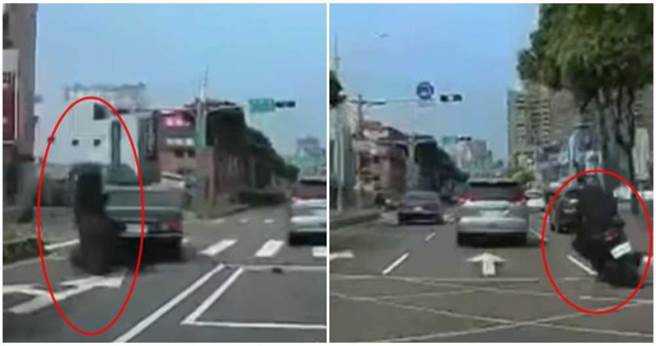 （合成图／翻摄「八卦村 - 行车纪录器影片上传中心」）