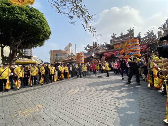 台中樂成宮「旱溪媽祖遶境十八庄祈安植福」12日展開為期22天的遶境活動。（馮惠宜攝）
