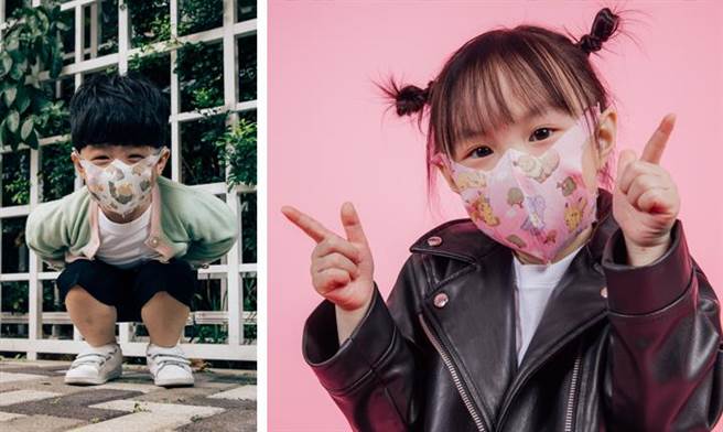 寶可夢立體醫用口罩使用無毒水性油墨，家長可以放心給小朋友配戴。（圖／NCI Pharmatech提供）