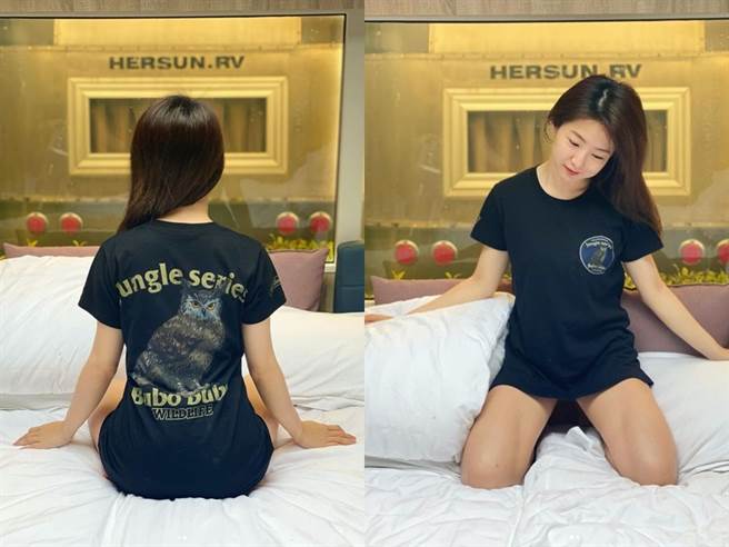 郭书瑶为了谢谢KID，特地拍了一组床照。