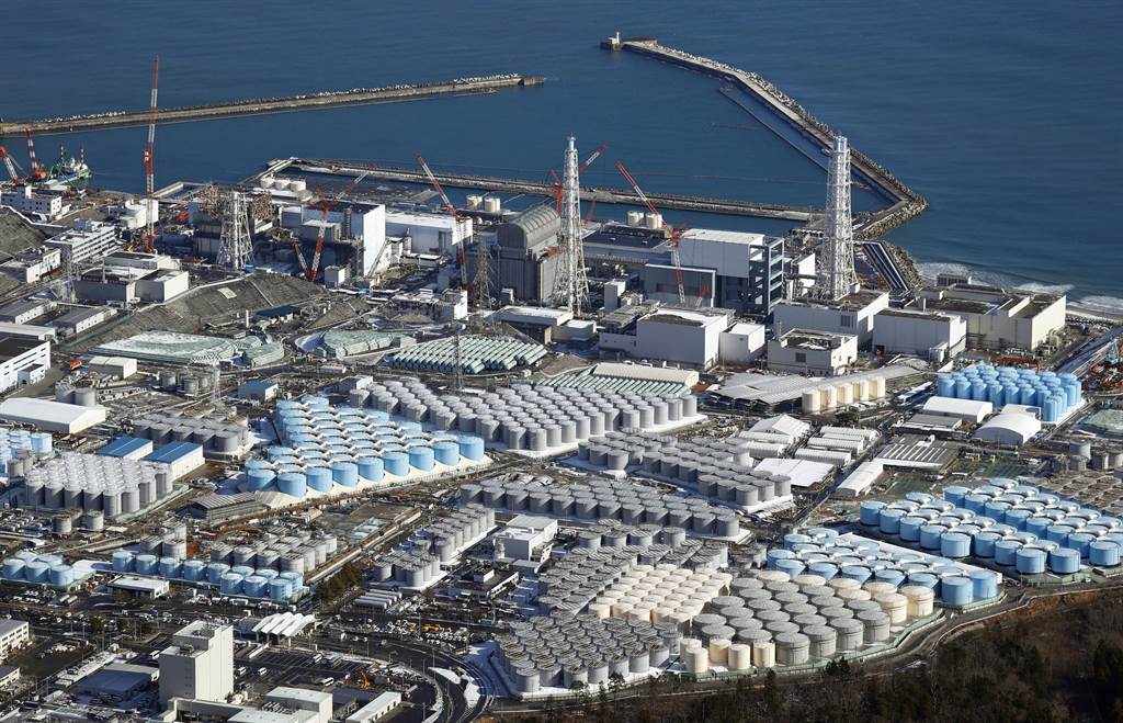 日本福岛核电厂的空拍照。（共同社/美联社）(photo:ChinaTimes)