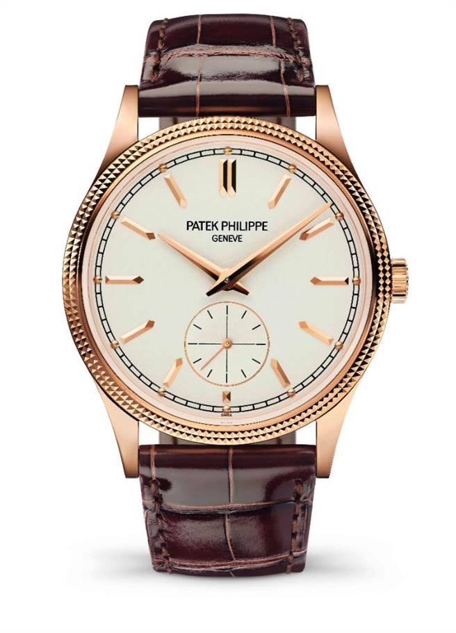 百达翡丽Calatrava Ref.6119R-001玫瑰金手动上炼腕表，86万2000元。（Patek Philippe提供）