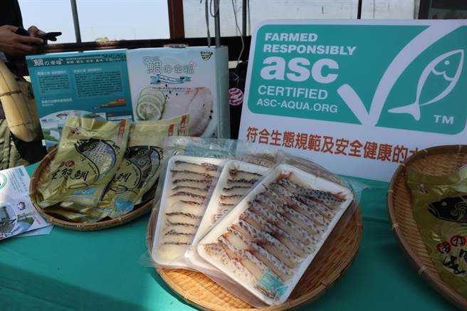 台南市長黃偉哲鼓勵大眾吃鳳梨之餘，也要支持台南出產的優質台灣鯛。（張毓翎攝）