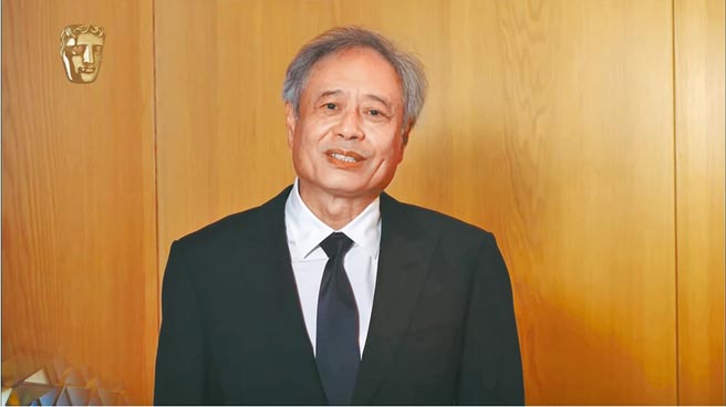 李安透过预录影片方式发表得奖感言。（摘自YouTube）