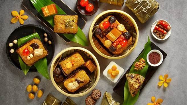 （天成飯店集團搶端午肉粽禮盒商機，將人氣菜色入餡推出粽子禮盒。圖／天成飯店集團）
