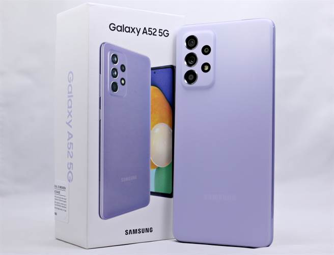 三星Galaxy A52 5G。（黄慧雯摄）